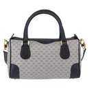 GUCCI GG Supreme Boston Bag PVC 2way Navy Gold 002 39 0269 Auth 191897-2