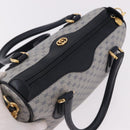 GUCCI GG Supreme Boston Bag PVC 2way Navy Gold 002 39 0269 Auth 191897-7