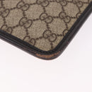 GUCCI GG Supreme Shoulder Bag PVC Beige Silver 27639 Auth 191898-14