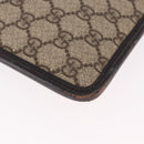 GUCCI GG Supreme Shoulder Bag PVC Beige Silver 27639 Auth 191898-15