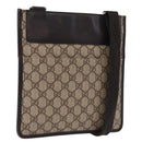 GUCCI GG Supreme Shoulder Bag PVC Beige Silver 27639 Auth 191898-1