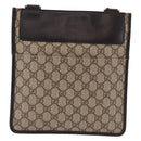 GUCCI GG Supreme Shoulder Bag PVC Beige Silver 27639 Auth 191898-13