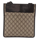 GUCCI GG Supreme Shoulder Bag PVC Beige Silver 27639 Auth 191898-2