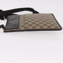 GUCCI GG Supreme Shoulder Bag PVC Beige Silver 27639 Auth 191898-4