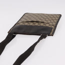 GUCCI GG Supreme Shoulder Bag PVC Beige Silver 27639 Auth 191898-6