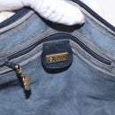 GUCCI Micro GG Supreme Sherry Line Bag PVC Navy Gold 001 58 0918 Auth 191899-18