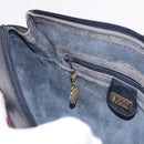 GUCCI Micro GG Supreme Sherry Line Bag PVC Navy Gold 001 58 0918 Auth 191899-21