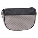GUCCI Micro GG Supreme Sherry Line Bag PVC Navy Gold 001 58 0918 Auth 191899-2