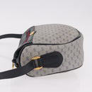GUCCI Micro GG Supreme Sherry Line Bag PVC Navy Gold 001 58 0918 Auth 191899-4
