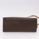 CELINE Macadam Canvas Hand Bag PVC Leather 2way Brown Gold Auth 191900-5