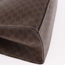 CELINE Macadam Canvas Hand Bag PVC Leather 2way Brown Gold Auth 191900-18