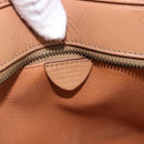 CELINE Macadam Canvas Hand Bag PVC Leather 2way Brown Gold Auth 191900-12