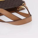 CELINE Macadam Canvas Hand Bag PVC Leather 2way Brown Gold Auth 191900-7
