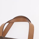 CELINE Macadam Canvas Hand Bag PVC Leather 2way Brown Gold Auth 191900-14