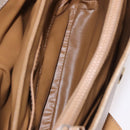 CELINE Macadam Canvas Shoulder Bag Beige Gold Auth 191901-10