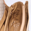 CELINE Macadam Canvas Shoulder Bag Beige Gold Auth 191901-22