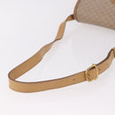 CELINE Macadam Canvas Shoulder Bag Beige Gold Auth 191901-8