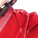 GUCCI Shoulder Bag Leather Bordeaux Gold Auth 191903-21