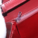 GUCCI Shoulder Bag Leather Bordeaux Gold Auth 191903-26
