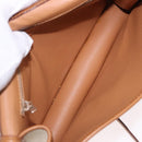 CELINE Macadam Canvas Shoulder Bag PVC White Gold Auth 191906A-11
