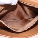 CELINE Macadam Canvas Shoulder Bag PVC White Gold Auth 191906A-23