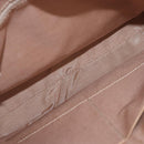 BURBERRY Nova Check Hand Bag Canvas Beige Gold Auth 191907-16