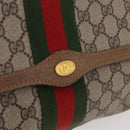 GUCCI GG Supreme Web Sherry Line Bag PVC Beige Red 41 014 3087 25 Auth 191909-17