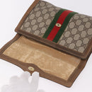 GUCCI GG Supreme Web Sherry Line Bag PVC Beige Red 41 014 3087 25 Auth 191909-8