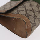 GUCCI GG Supreme Web Sherry Line Bag PVC Beige Red 41 014 3087 25 Auth 191909-7