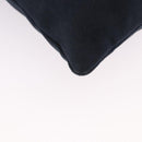 SAINT LAURENT Kahala Tote Bag Canvas Navy Silver Auth 191911-9