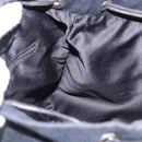 SAINT LAURENT Kahala Tote Bag Canvas Navy Silver Auth 191911-17