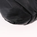 PRADA Hand Bag Leather 2way Black Silver Auth 191913A-15
