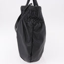 PRADA Hand Bag Leather 2way Black Silver Auth 191913A-3
