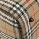 Burberrys Nova Check Boston Bag Canvas Beige Gold Auth 191914-15