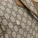 GUCCI GG Plus Supreme Boston Bag PVC Beige Gold Auth 191915-10