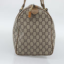 GUCCI GG Plus Supreme Boston Bag PVC Beige Gold Auth 191915-3