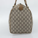 GUCCI GG Plus Supreme Boston Bag PVC Beige Gold Auth 191915-4