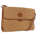 GUCCI Shoulder Bag Leather Beige Gold Auth 191917-1