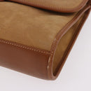 GUCCI Shoulder Bag Leather Beige Gold Auth 191917-11