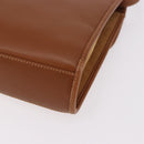 GUCCI Shoulder Bag Leather Beige Gold Auth 191917-13