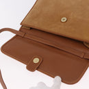 GUCCI Shoulder Bag Leather Beige Gold Auth 191917-14