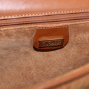GUCCI Shoulder Bag Leather Beige Gold Auth 191917-15