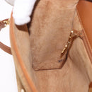 GUCCI Shoulder Bag Leather Beige Gold Auth 191917-18