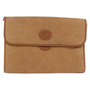 GUCCI Shoulder Bag Leather Beige Gold Auth 191917-2