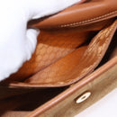 GUCCI Shoulder Bag Leather Beige Gold Auth 191917-21