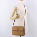 GUCCI Shoulder Bag Leather Beige Gold Auth 191917-23