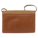 GUCCI Shoulder Bag Leather Beige Gold Auth 191917-3