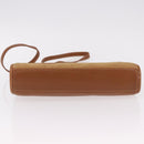 GUCCI Shoulder Bag Leather Beige Gold Auth 191917-9