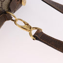 GUCCI GG Supreme Web Sherry Line Bag PVC Beige Gold 001 115 6655 Auth 191920-14