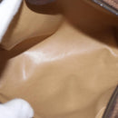 GUCCI GG Supreme Web Sherry Line Bag PVC Beige Gold 001 115 6655 Auth 191920-18